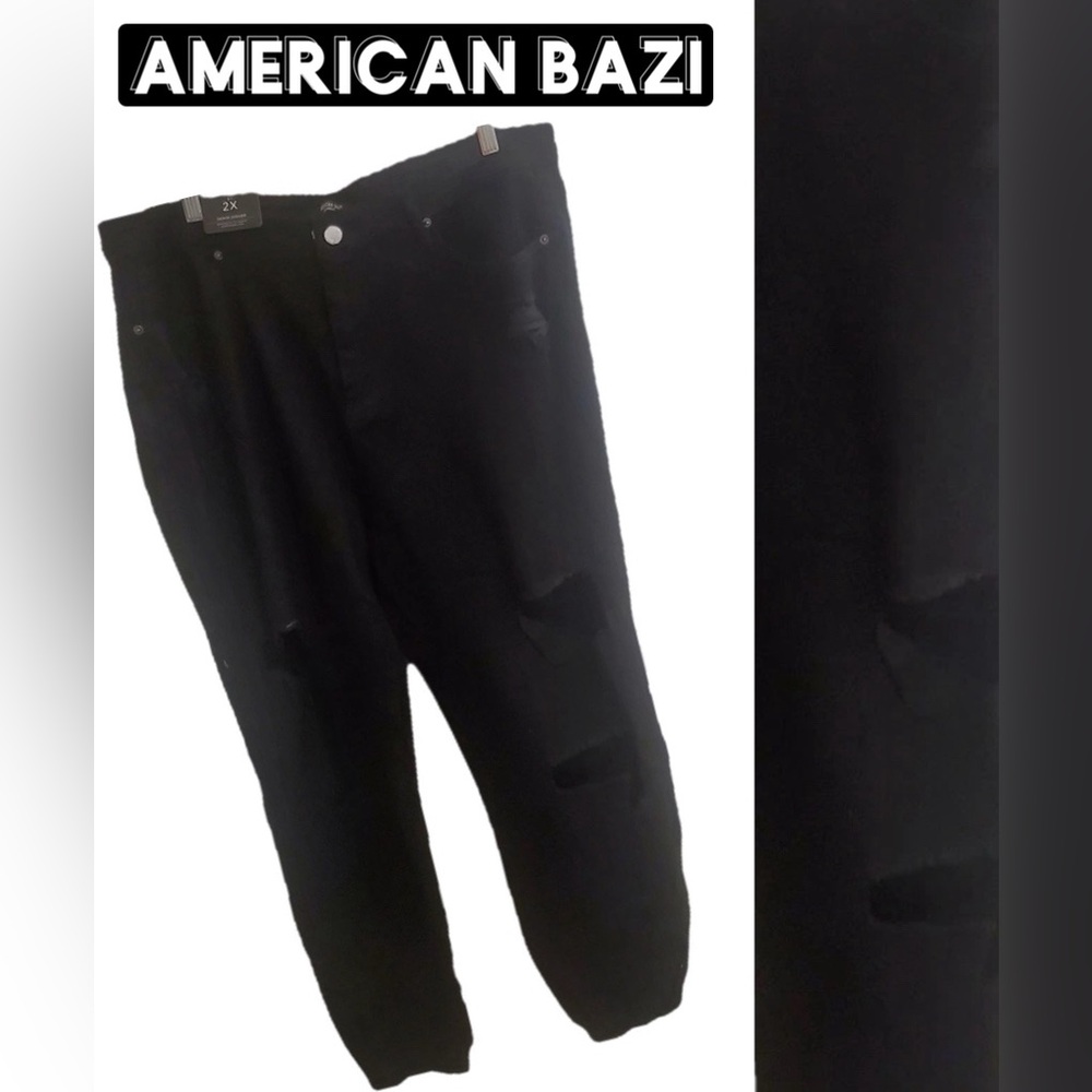 AMERICAN BAZI Black Jeggings with Premium Stretch
